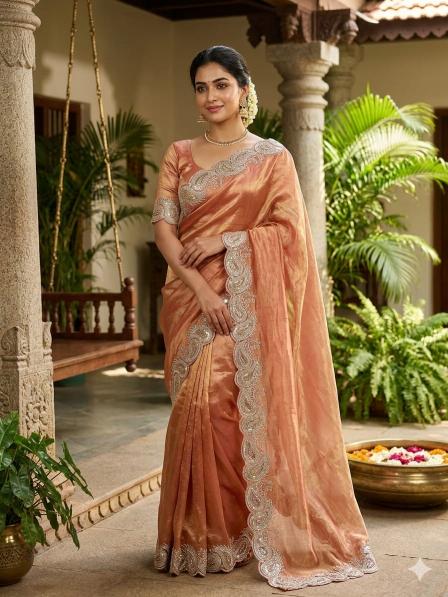 Vastrangan banarasi silk saree gujarat wholesale market online